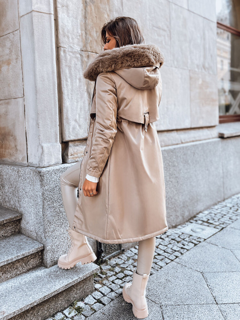 Ženska zimska jakna LUSTER Barva Bež DSTREET TY3958