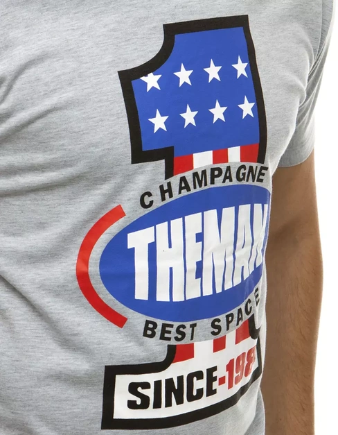 Moška majica s potiskom Barva siva DSTREET RX4405