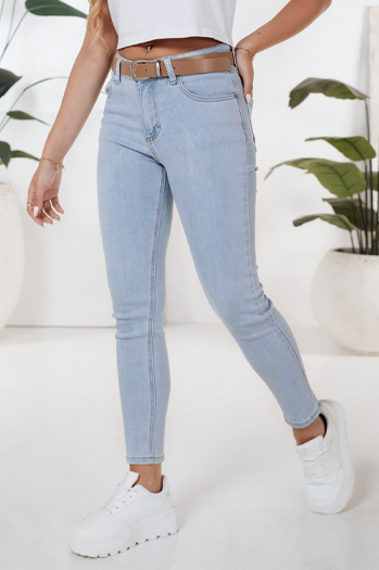 Ženske oprijete kavbojke BLUEVIBE blue Dstreet UY2679