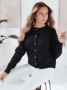 Ženski pulover z zadrgo SELINA black Dstreet MY2512