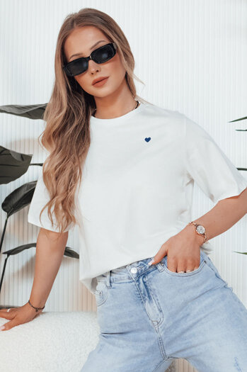 MILOV ecru ženska majica Dstreet RY2548