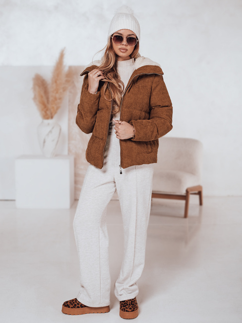 Ženska zimska bunda TRENDYGLAM rjava Dstreet TY4360