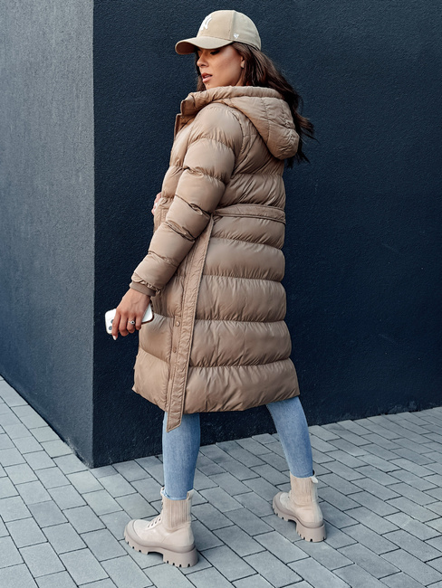 Ženski prešiti plašč GLAMMANT beige Dstreet TY4354