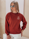 Ženska bluza z vezenino CHERSOFT brick Dstreet BY1398