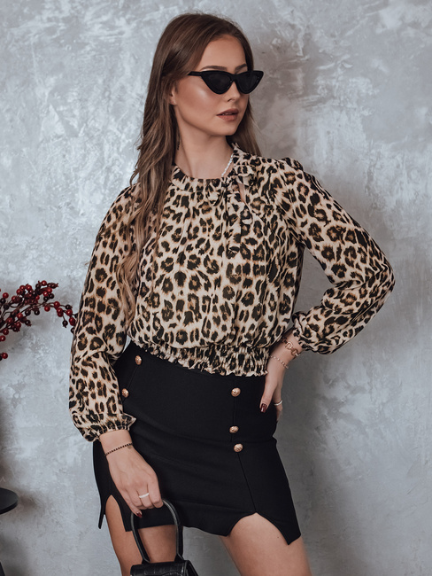SAVANATOP ženska bluza v leopardjem vzorcu Dstreet RY2711