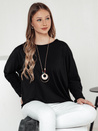 LOOSEFEMME ženska bluza oversize z obeskom s črno Dstreet RY2705
