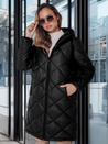 Ženska zimska jakna SNOWVIBE black quilted Dstreet TY4988