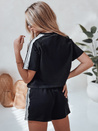 Ženski komplet trenirke LOVE SPORT black Dstreet AY1135_4