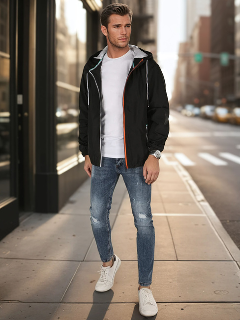 Moška prehodna jakna črna Dstreet TX4700