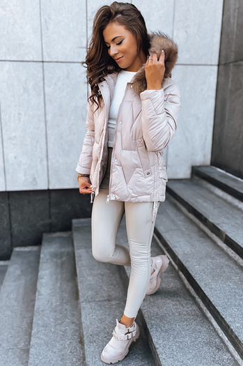 Ženska zimska jakna SNOW Barva Bež DSTREET TY3817