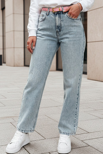 Ženske hlače iz džinsa mom fit MERTINE blue Dstreet UY2503