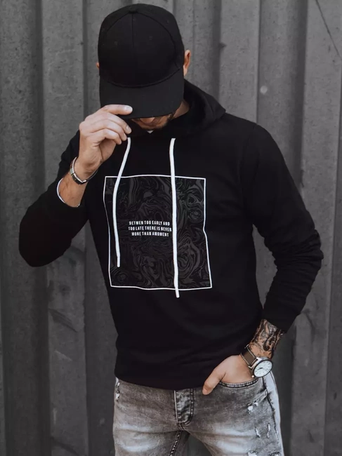 Moška jopa s kapuco Barva Črna DSTREET BX5467