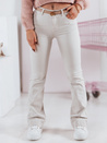 Ženske jeans hlače FLAREJOY light beige Dstreet UY2367
