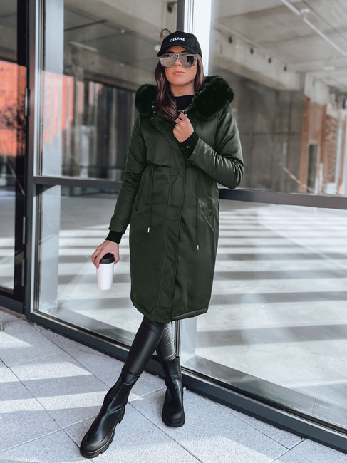 Ženska zimska jakna LUSTER Barva Zelena DSTREET TY3955