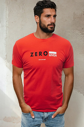 Moška majica s potiskom Barva rdeča DSTREET RX4742