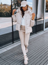 Ženska usnjena jakna COLLAR Barva Bež DSTREET TY3763_2