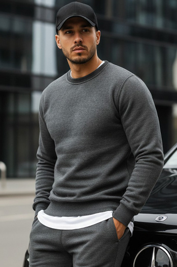 Moška gladek jopa Barva Antracitna DSTREET BX2405