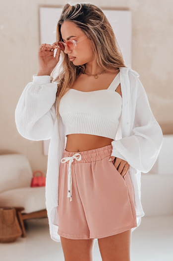 Ženske kratke hlače HOT VIBE pink Dstreet SY0443