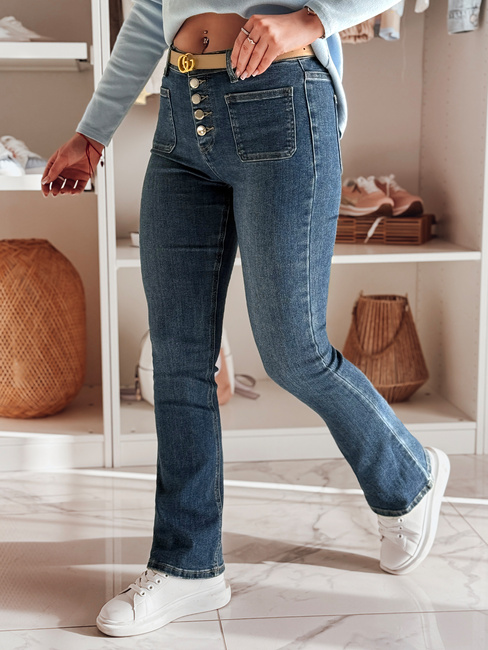 Ženske jeans hlače na zvonec BELLFLO blue Dstreet UY2493