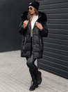 Ženska FROSTYFIT prešita zimska jakna s kapuco črna Dstreet TY4675