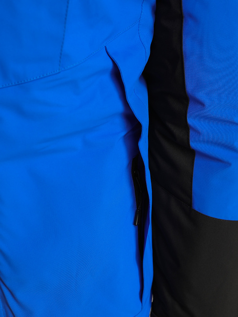 Moška zimska jakna s kapuco modra Dstreet TX5122