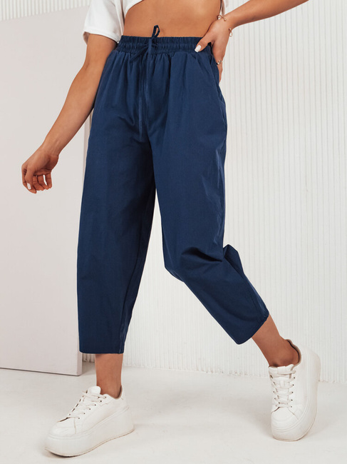 Ženske hlače casual BALLOON FANTASY Barva Mornarica DSTREET UY1667
