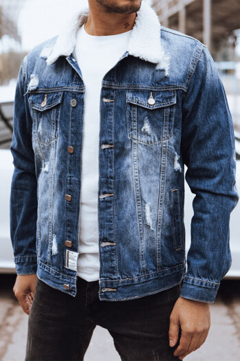 Moška jeans jakna Barva Modra DSTREET TX4580