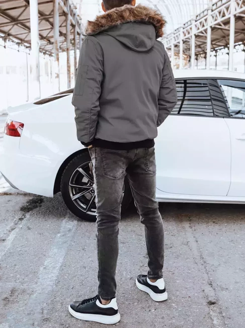 Moška zimska jakna Barva Temno siva DSTREET TX4306