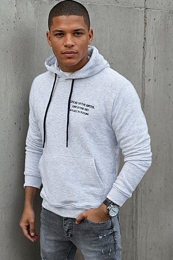 Moška jopa s kapuco Barva siva DSTREET BX5462