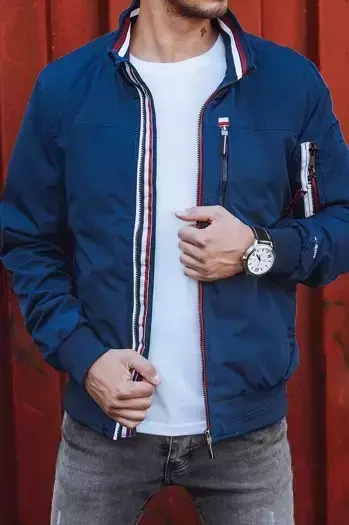 Moška prehodna jakna temno-modra Dstreet TX4255