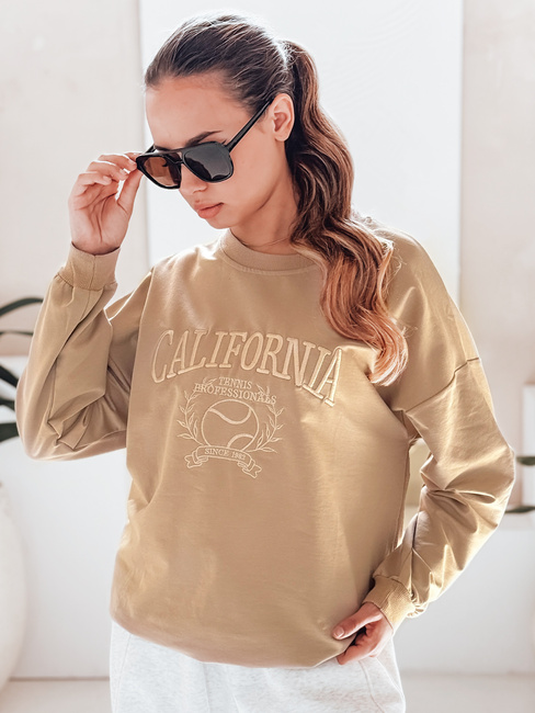 Ženska oversize jopa CALIFORNIA DREAM Barva Bež DSTREET BY1194