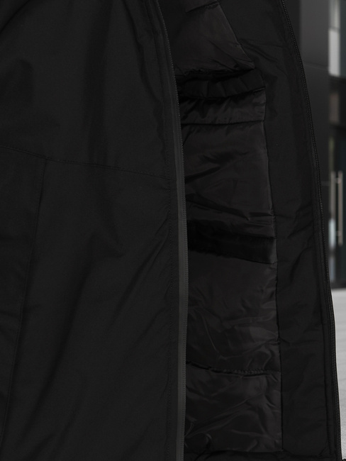Moška zimska jakna s kapuco črna Dstreet TX5123