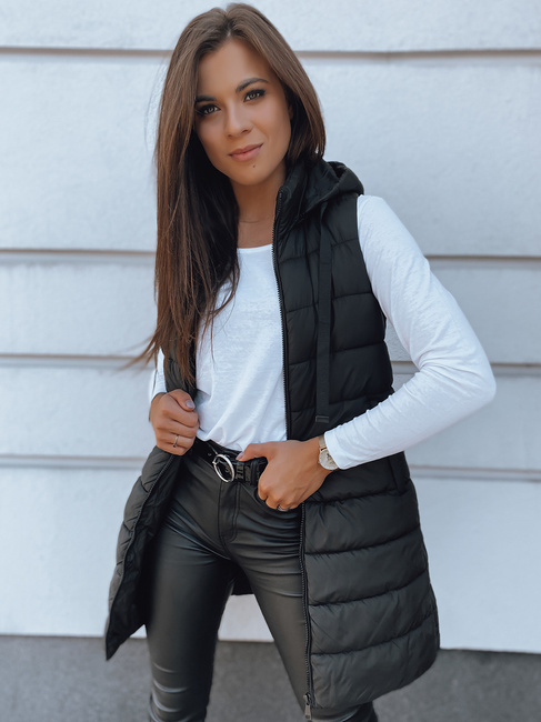 Ženski prešit telovnik BETHY Barva Črna DSTREET TY2252