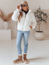 Ženska zimska kratka prešita jakna VIBEGIRL white Dstreet TY4947