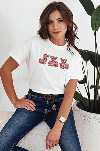 Ženska majica GRIZY ecru Dstreet RY2568