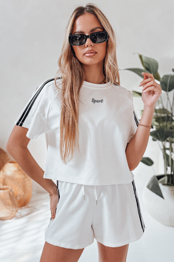 Ženski komplet trenirke LOVE SPORT white Dstreet AY1136