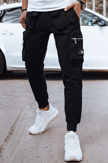 Spodnie męskie bojówki czarne Dstreet UX4299