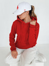 Ženska jopa s kapuco BASIC Barva rdeča DSTREET BY0175