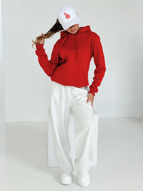 Ženska jopa s kapuco BASIC Barva rdeča DSTREET BY0175