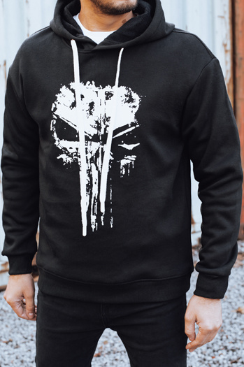 Moška potiskana izolirana jopa črna Dstreet BX5927