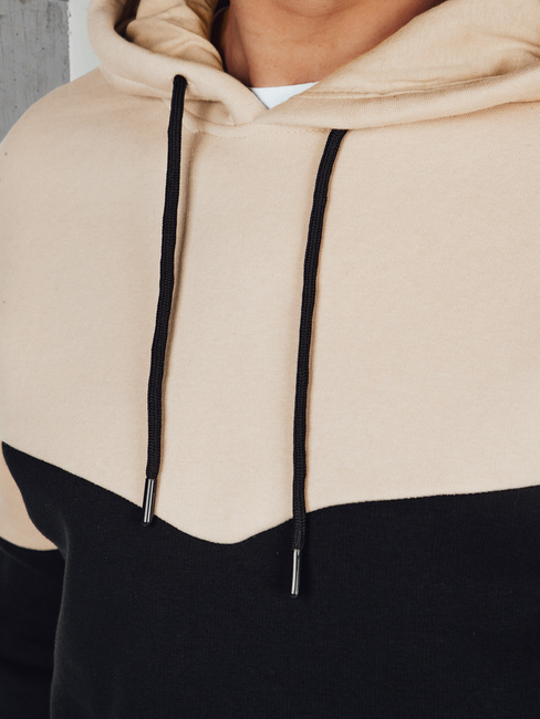 Moška osnovna jopa s kapuco bež Dstreet BX5880