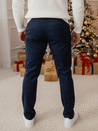 Moške temno modre hlače chinos Dstreet UX4393z