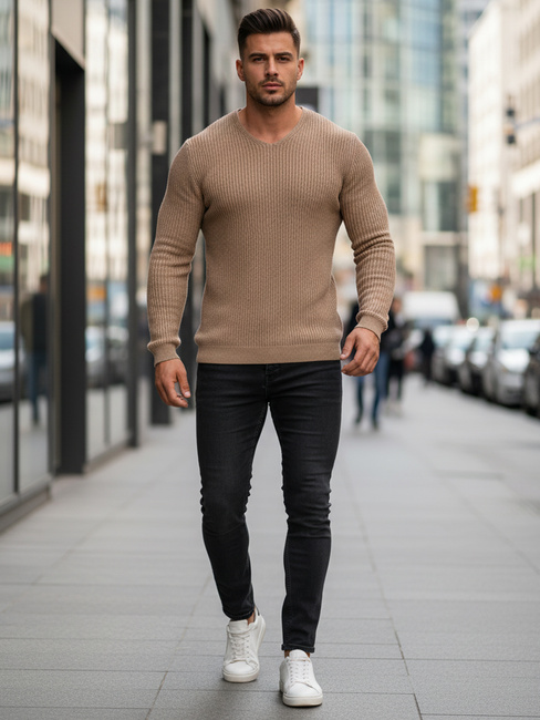 Moški rjavi pulover WX2306z