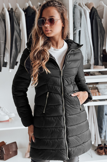 Ženska prešita jakna CLOUDY Barva Črna DSTREET TY3980