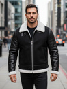Moška usnjena jakna črna Dstreet TX5085