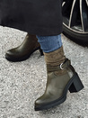 Ženski škornji s peto NOIRSTEP green Dstreet ZY0525