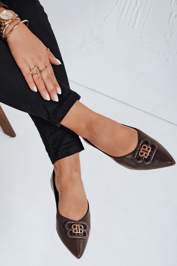 Ženske rjave balerinke Dstreet ZY1061