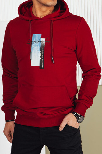 Moška jopa s kapuco Barva Klaret DSTREET BX5728