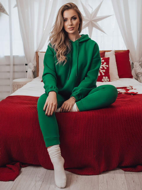 KSENIIA PREMIUM ženske trenirke zelene barve Dstreet AY1111