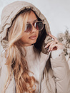 Ženska prešita jakna OLMOS Barva Bež DSTREET TY4238
